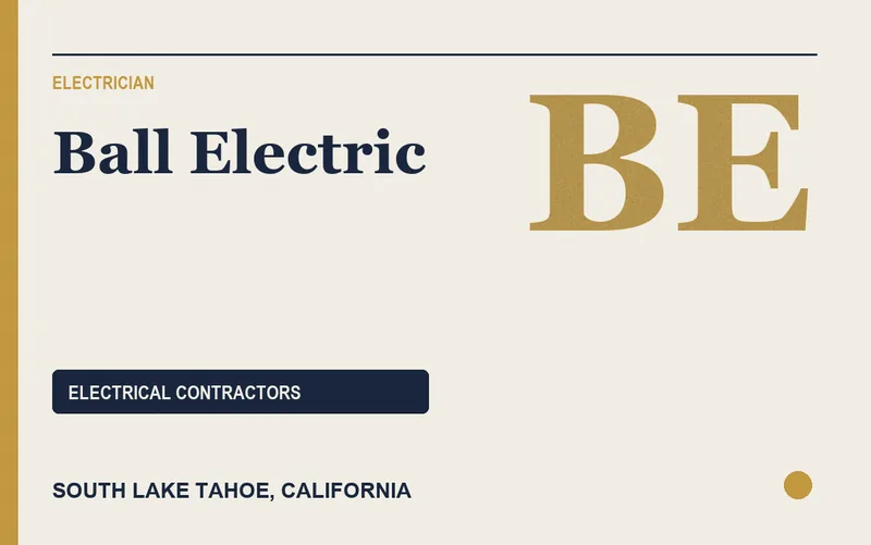 Ball Electric in South Lake Tahoe, California
