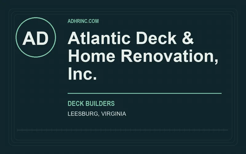 Atlantic Deck & Home Renovation, Inc. in Leesburg, Virginia