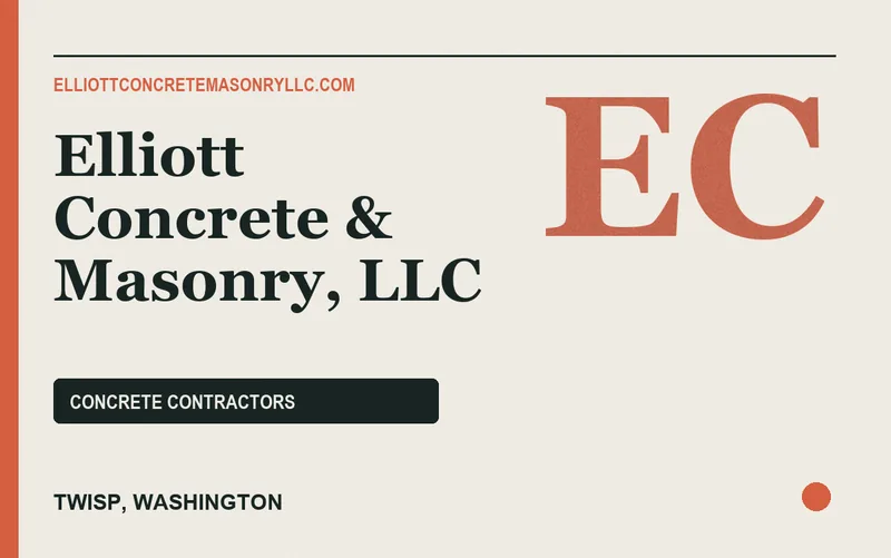 Elliott Concrete & Masonry, LLC in Twisp, Washington