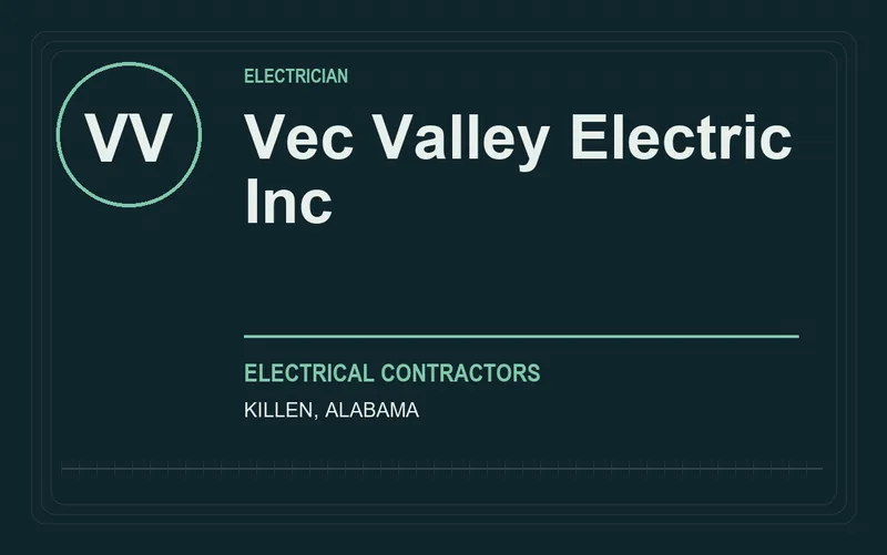 Vec Valley Electric Inc in Killen, Alabama