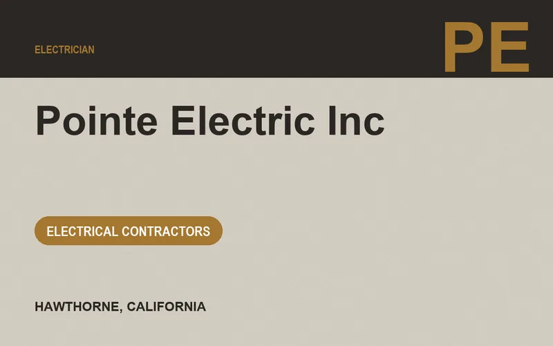 Pointe Electric Inc in Hawthorne, California