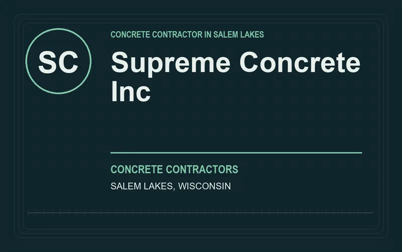 Supreme Concrete Inc in Salem Lakes, Wisconsin