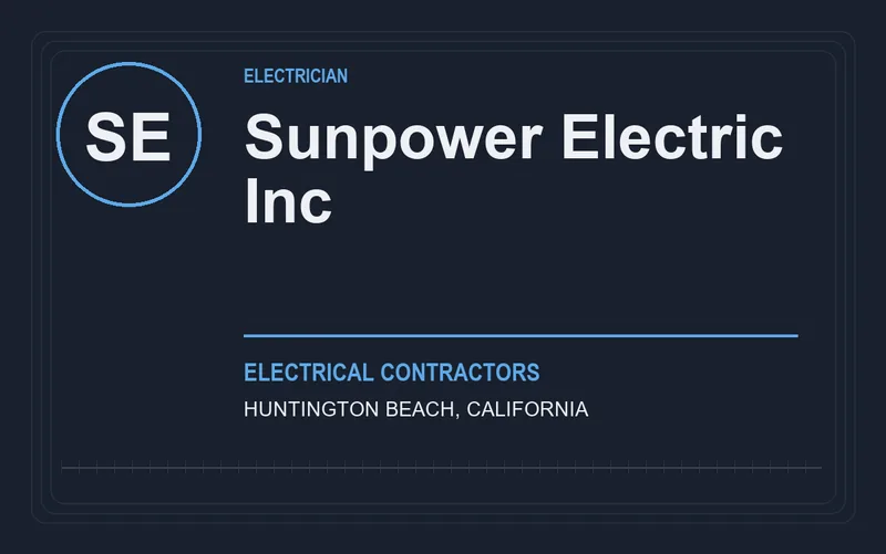 Sunpower Electric Inc in Huntington Beach, California