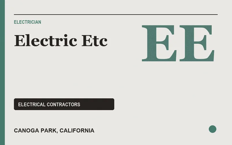 Electric Etc in Canoga Park, California