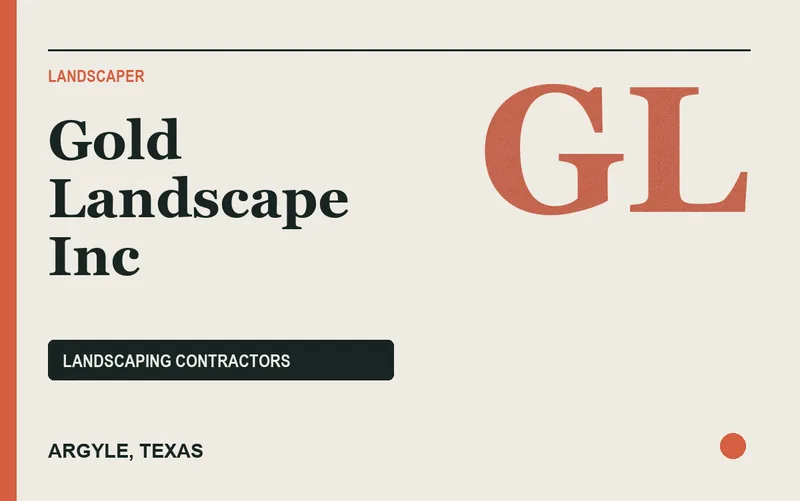 Gold Landscape Inc in Argyle, Texas