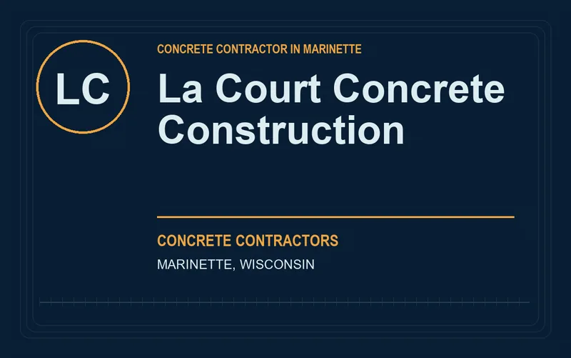 La Court Concrete Construction in Marinette, Wisconsin