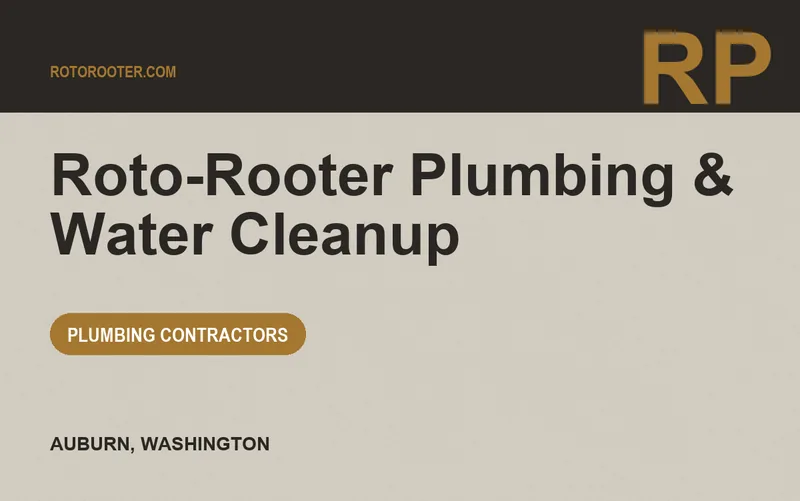 Roto-Rooter Plumbing & Water Cleanup in Auburn, Washington