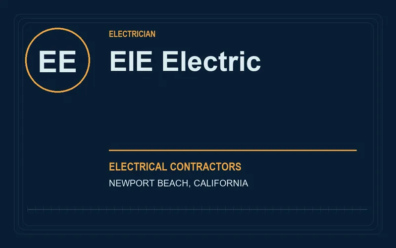 EIE Electric in Newport Beach, California