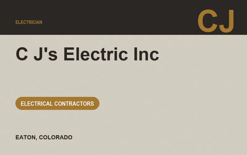 C J's Electric Inc in Eaton, Colorado