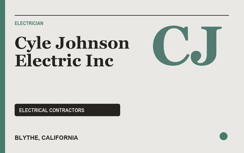 Cyle Johnson Electric Inc in Blythe, California