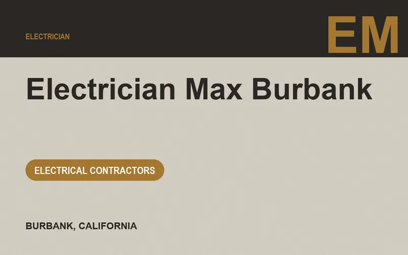 Electrician Max Burbank in Burbank, California
