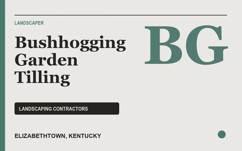 Bushhogging Garden Tilling in Elizabethtown, Kentucky
