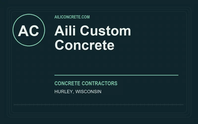 Aili Custom Concrete in Hurley, Wisconsin