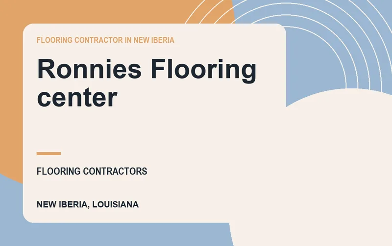 Ronnies Flooring center in New Iberia, Louisiana