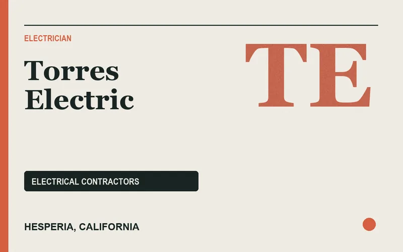 Torres Electric in Hesperia, California