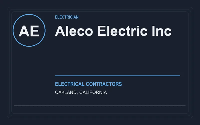 Aleco Electric Inc in Oakland, California