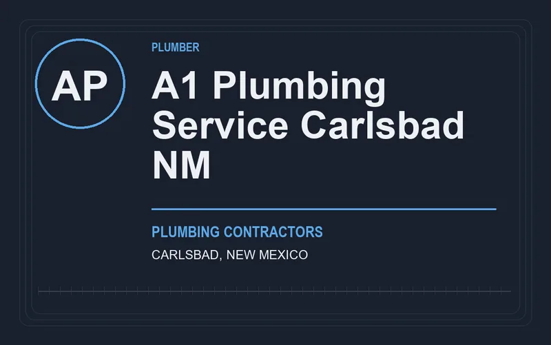 A1 Plumbing Service Carlsbad NM in Carlsbad, New Mexico