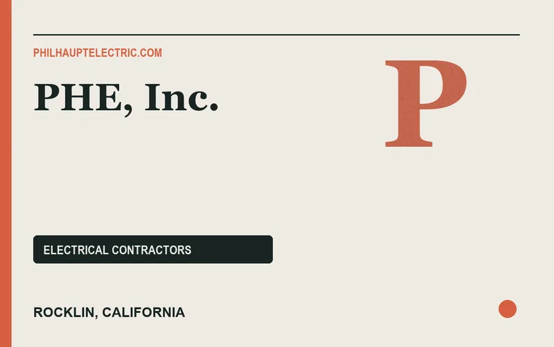 PHE, Inc. in Rocklin, California