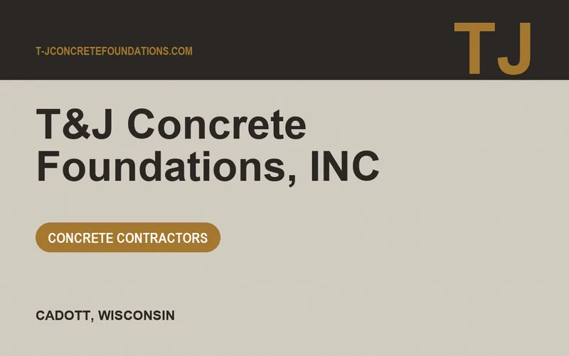 T&J Concrete Foundations, INC in Cadott, Wisconsin