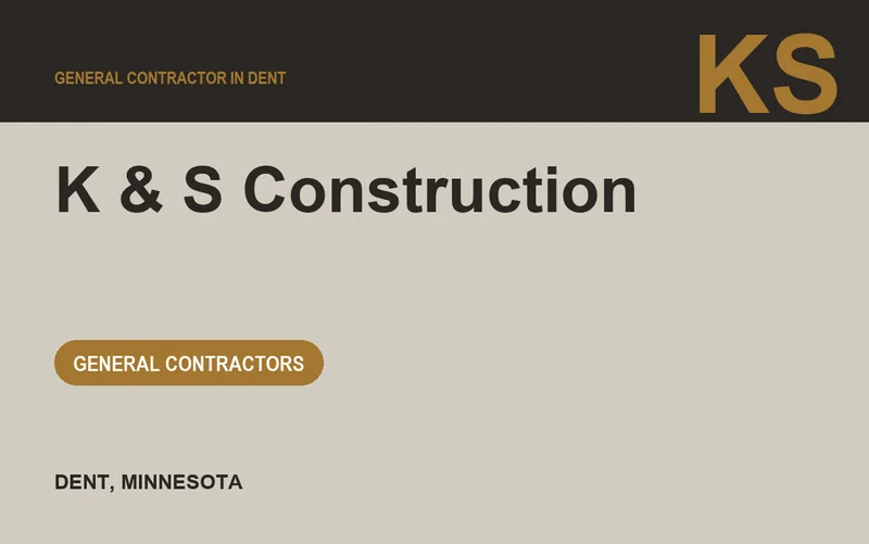 K & S Construction in Dent, Minnesota