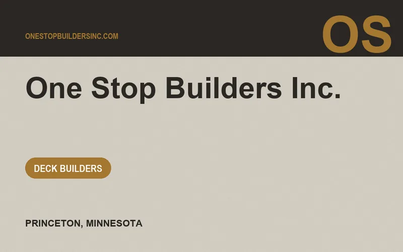One Stop Builders Inc. in Princeton, Minnesota