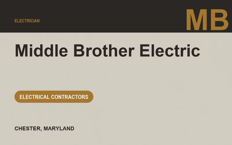 Middle Brother Electric in Chester, Maryland