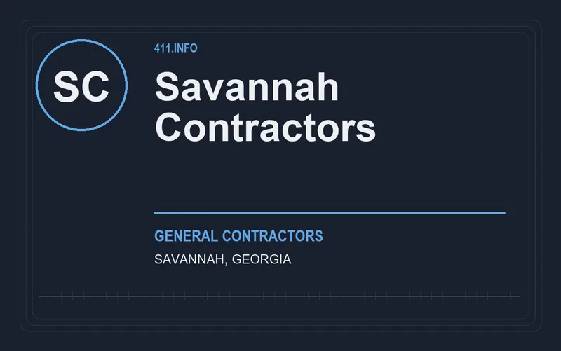 Savannah Contractors in Savannah, Georgia