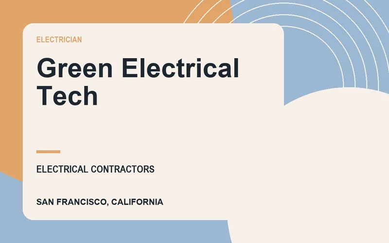 Green Electrical Tech in San Francisco, California