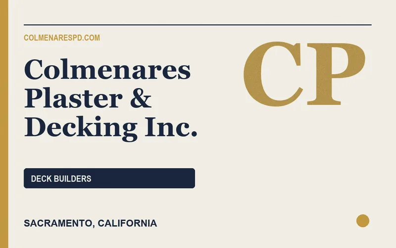 Colmenares Plaster & Decking Inc. in Sacramento, California