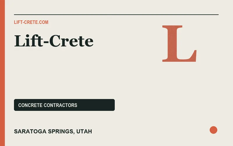 Lift-Crete in Saratoga Springs, Utah