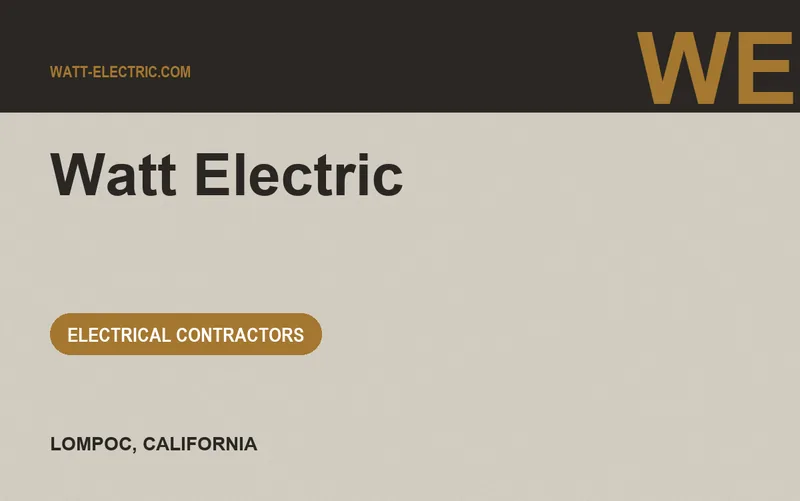 Watt Electric in Lompoc, California