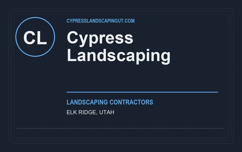 Cypress Landscaping in Elk Ridge, Utah