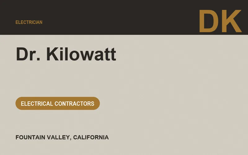 Dr. Kilowatt in Fountain Valley, California