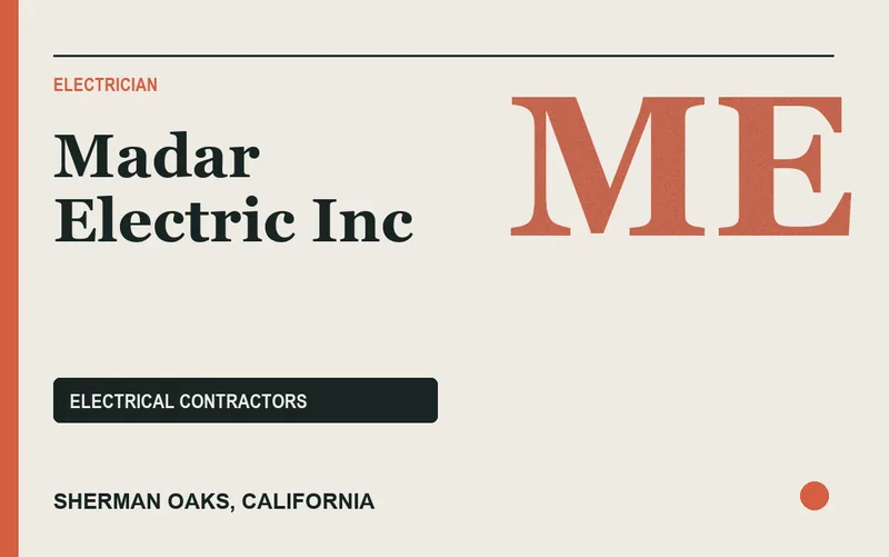 Madar Electric Inc in Sherman Oaks, California