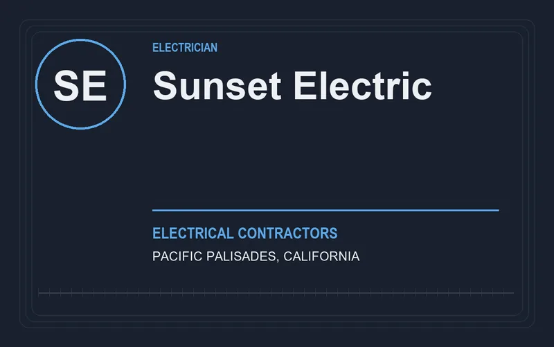 Sunset Electric in Pacific Palisades, California