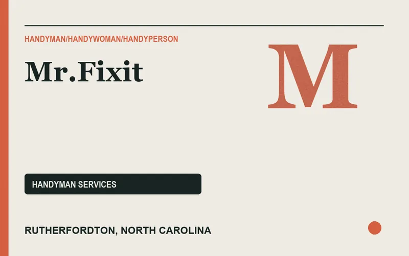 Mr.Fixit in Rutherfordton, North Carolina