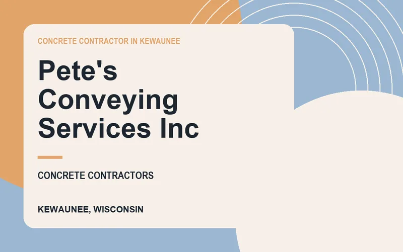 Pete's Conveying Services Inc in Kewaunee, Wisconsin