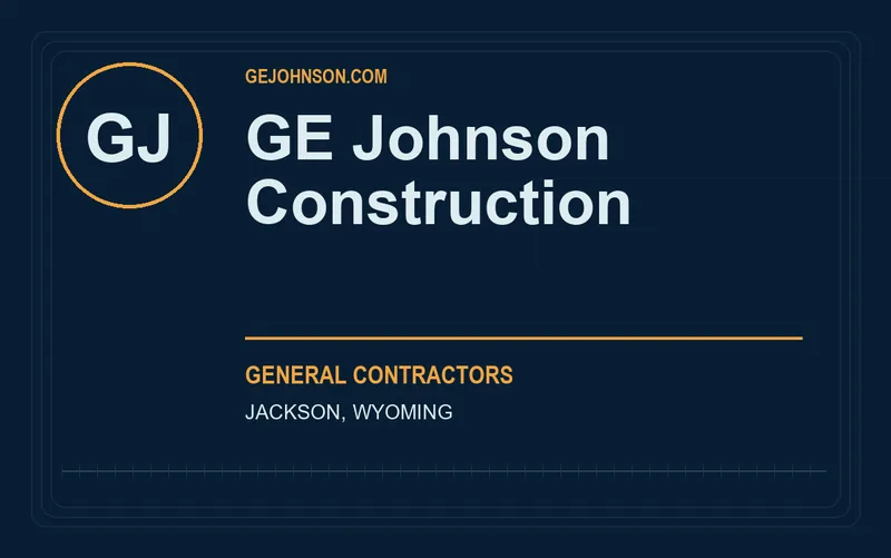 GE Johnson Construction in Jackson, Wyoming