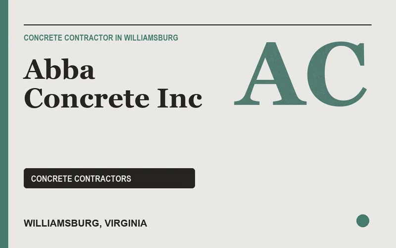 Abba Concrete Inc in Williamsburg, Virginia