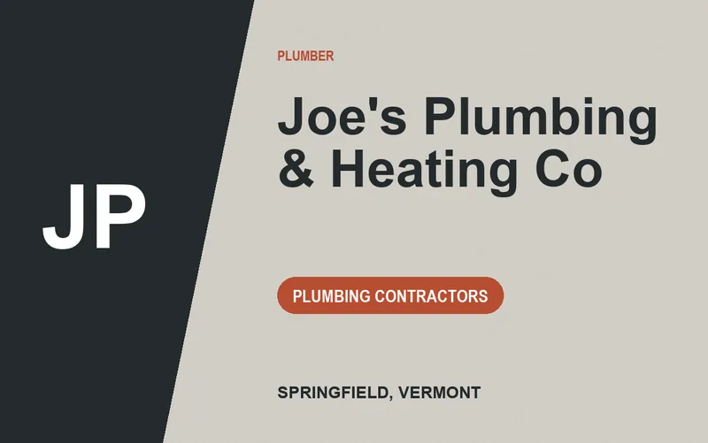 Joe's Plumbing & Heating Co in Springfield, Vermont