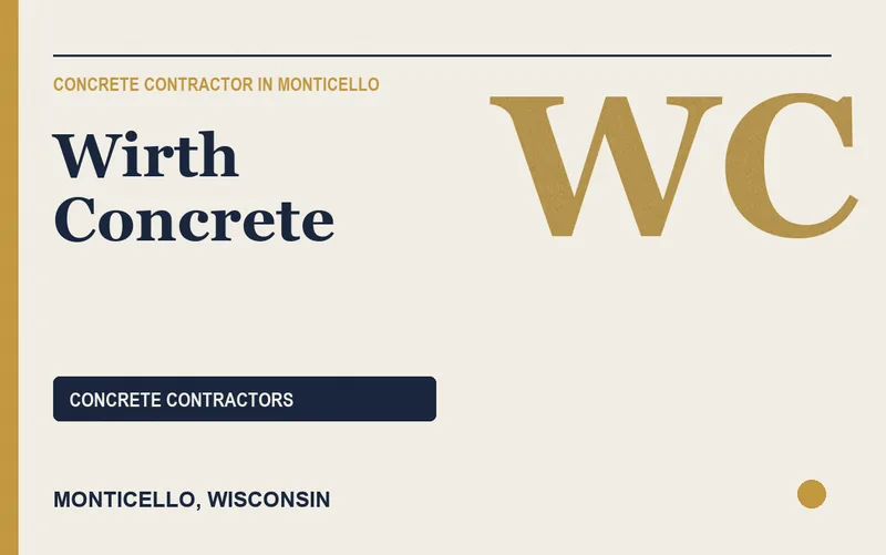 Wirth Concrete in Monticello, Wisconsin