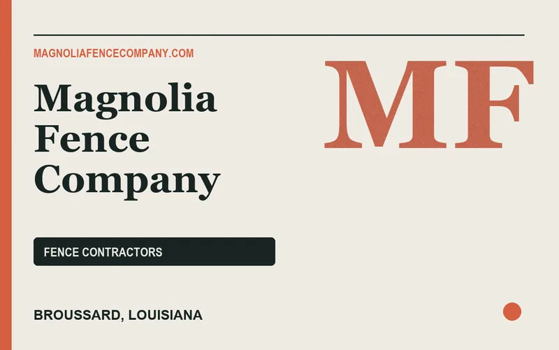 Magnolia Fence Company in Broussard, Louisiana