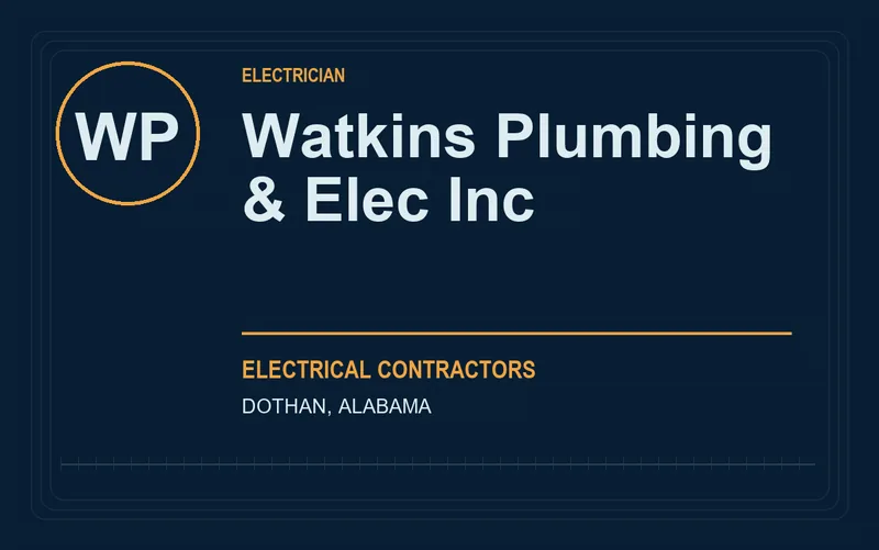 Watkins Plumbing & Elec Inc in Dothan, Alabama