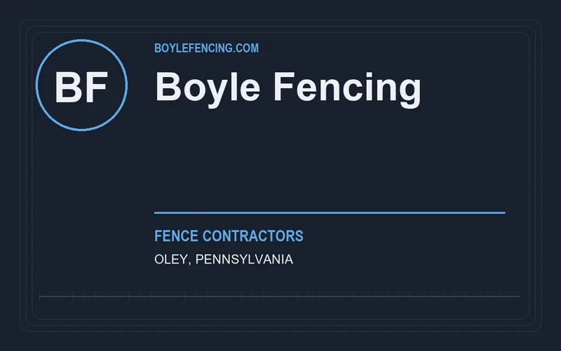 Boyle Fencing in Oley, Pennsylvania