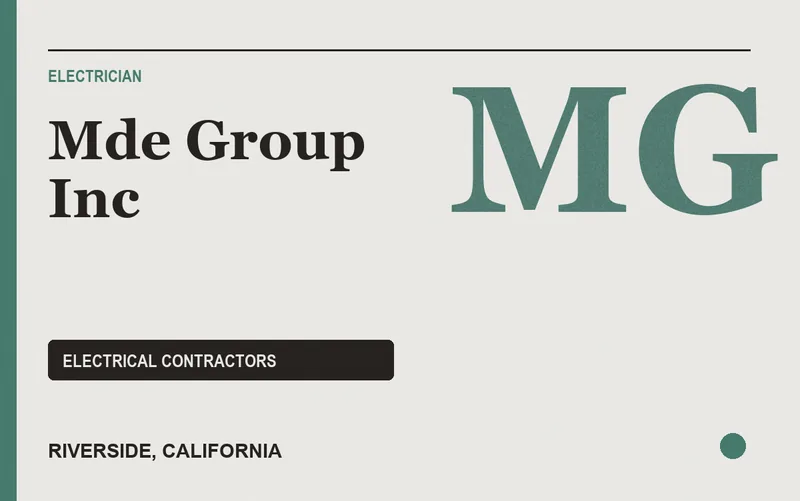 Mde Group Inc in Riverside, California