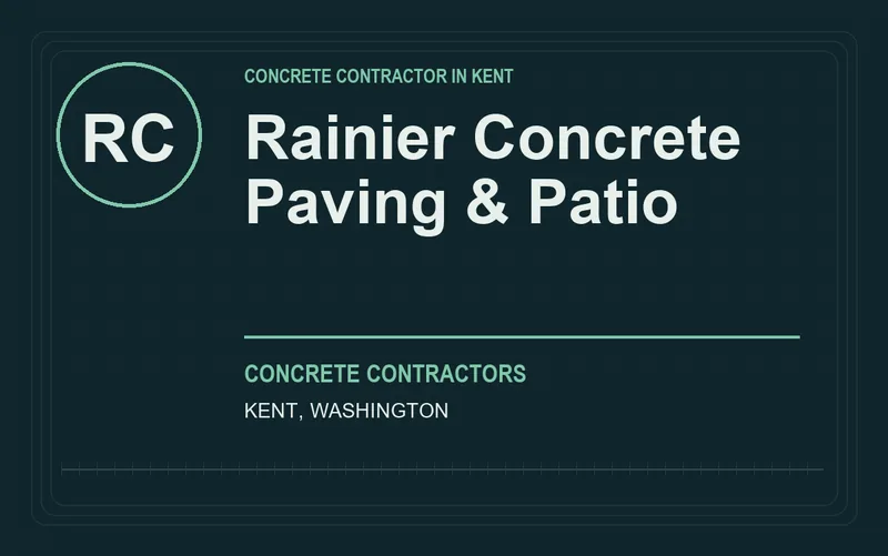 Rainier Concrete Paving & Patio in Kent, Washington