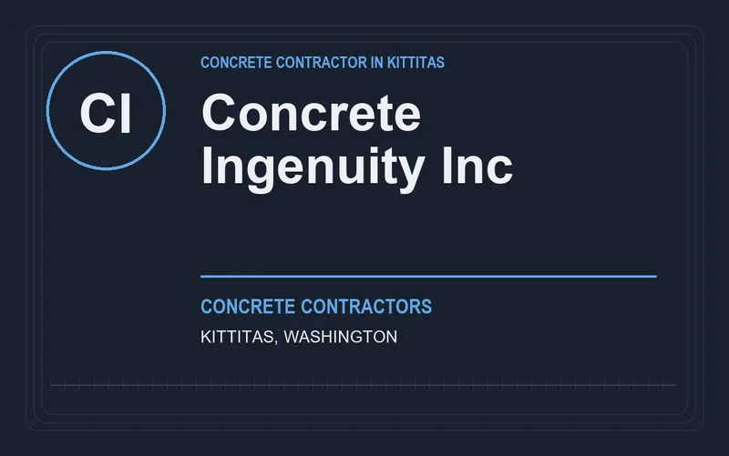 Concrete Ingenuity Inc in Kittitas, Washington