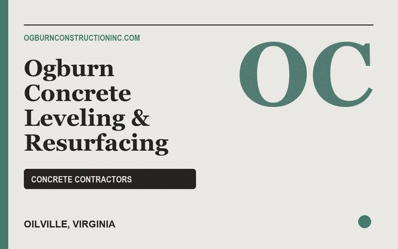 Ogburn Concrete Leveling & Resurfacing in Oilville, Virginia