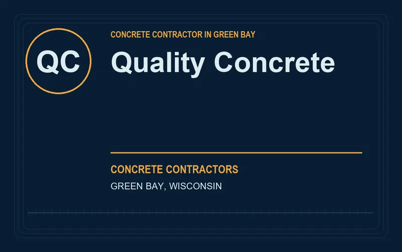 Quality Concrete in Green Bay, Wisconsin