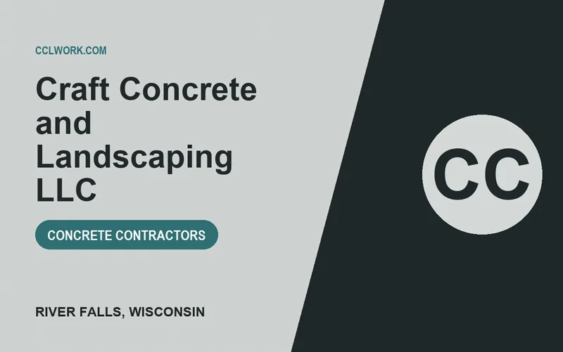 Craft Concrete and Landscaping LLC in River Falls, Wisconsin